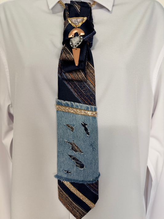 Black Tie with Denim